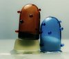 Pomponette Salt & Pepper Set - Amber/Azure