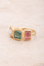 Cloud Iridescence Ring 3 - 9kt YG