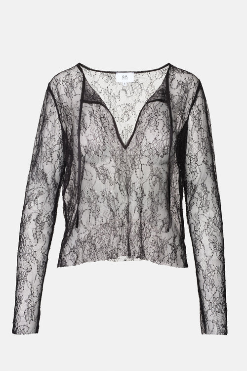 Luna Lace Sequinned Top