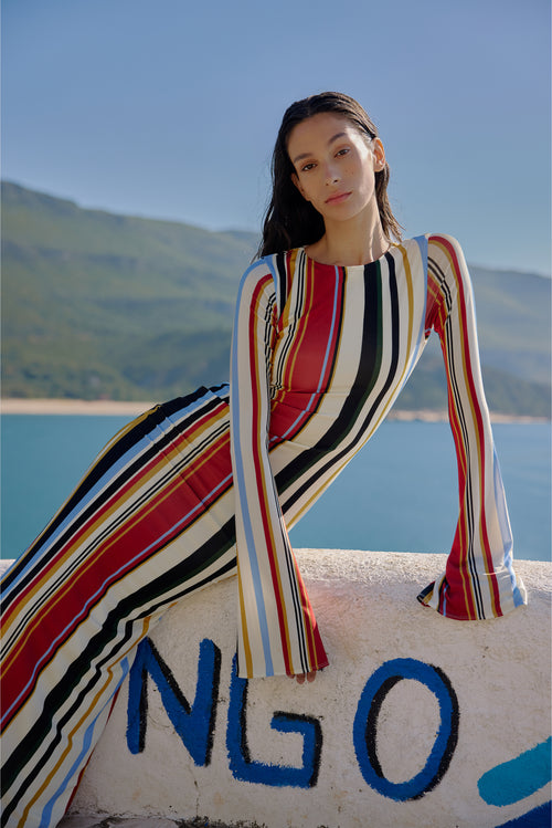 Amay Striped Dress - Roman