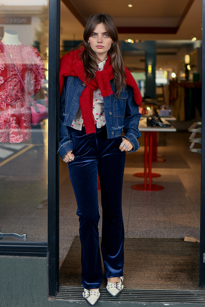 ON PARKS Aries Pant Velvet - Navy