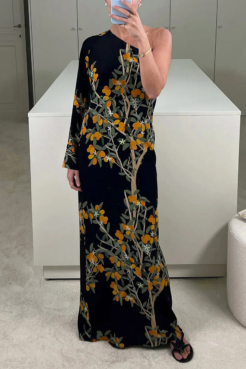 Lola Dress - Kumquat/Black