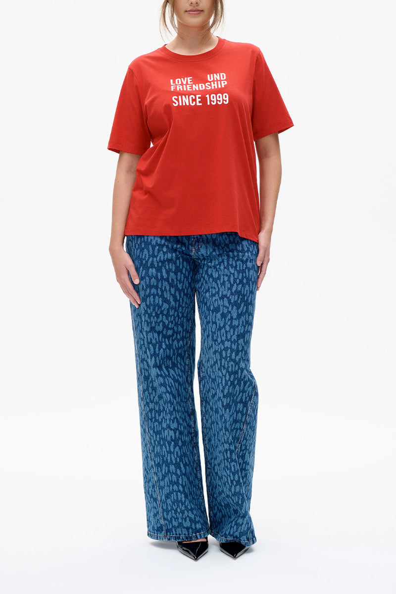 BAUM Jawo T Shirt - Haute Red