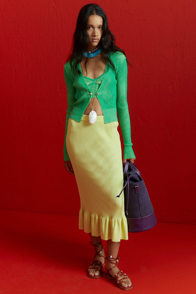 Cardigan - Flash Green