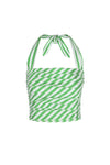 Tippy Top - Grass Green/Ivory Stripes