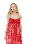 Sequins Mini Dress - Red