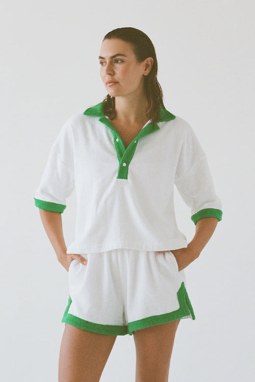 Estate Short - Bianco/Verde