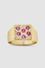 Mini Rose Garden Signet - Gold