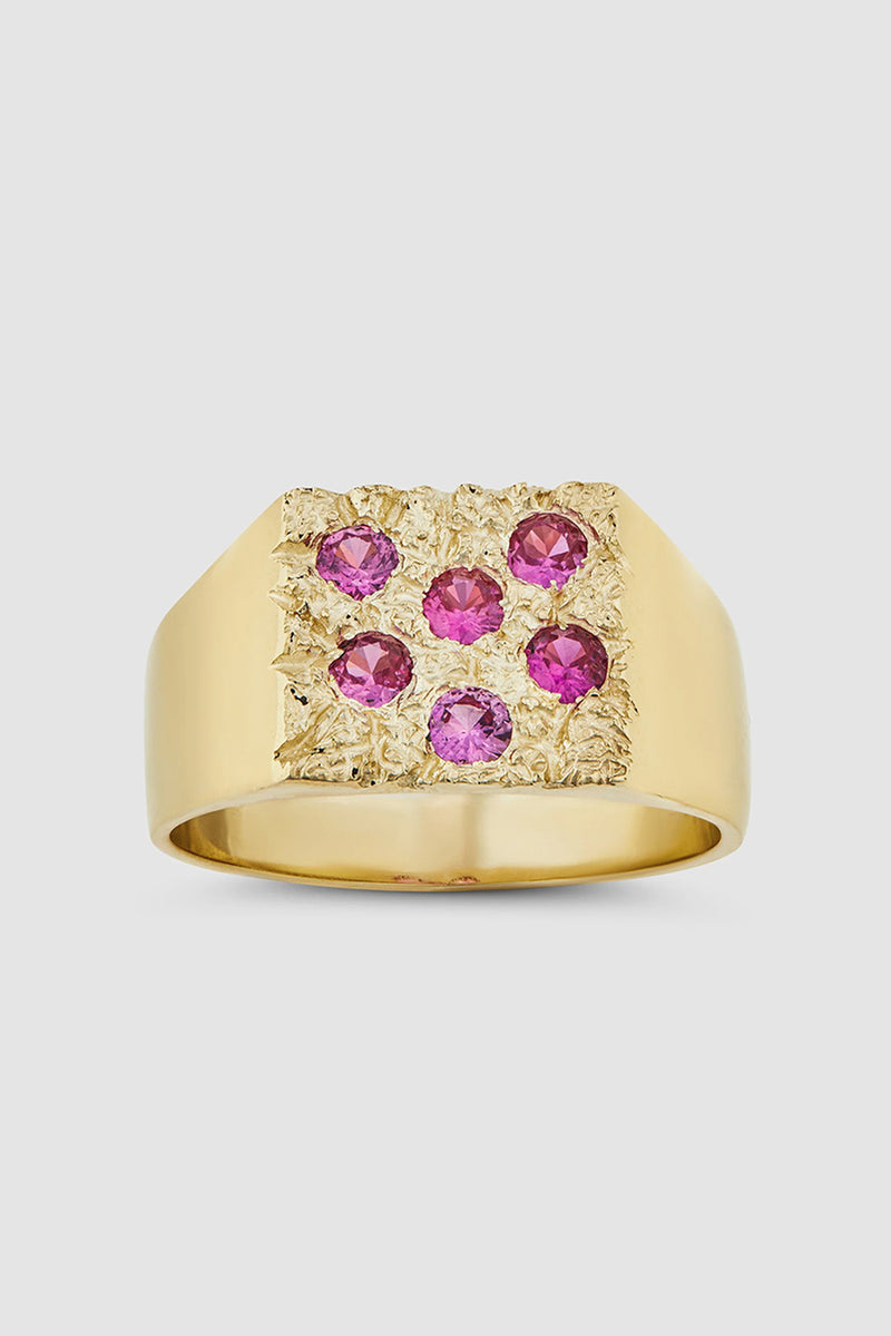 Mini Rose Garden Signet - Gold