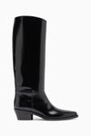Bronco Knee High Boots - Black
