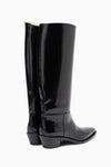 Bronco Knee High Boots - Black