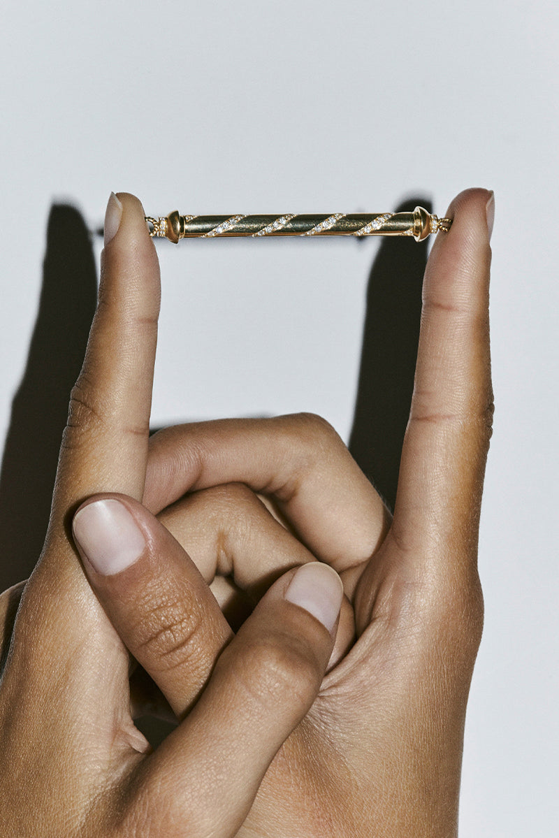 Candy Cane - 18K Yellow Gold