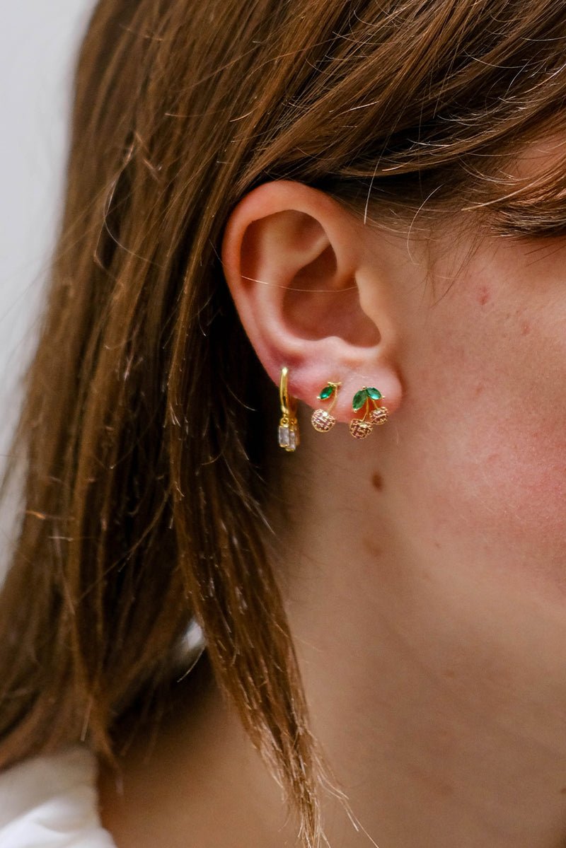 Cherry Blossom Girl Studs - Mismatched