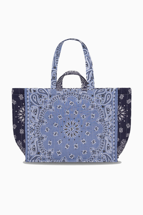 Maxi Cabas Matelasse - Chambray/Navy