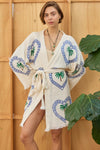 Midi Robe - Natural Palm Tree