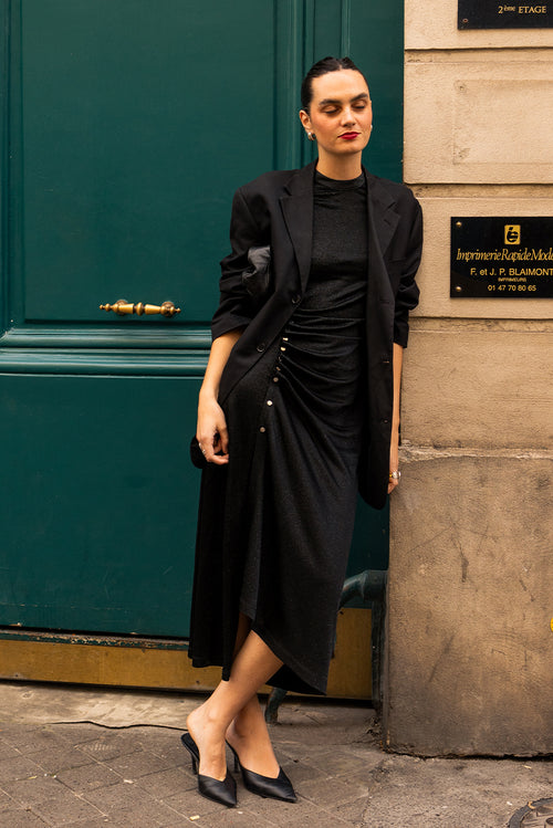 Cosmo Dress - Black Shimmer
