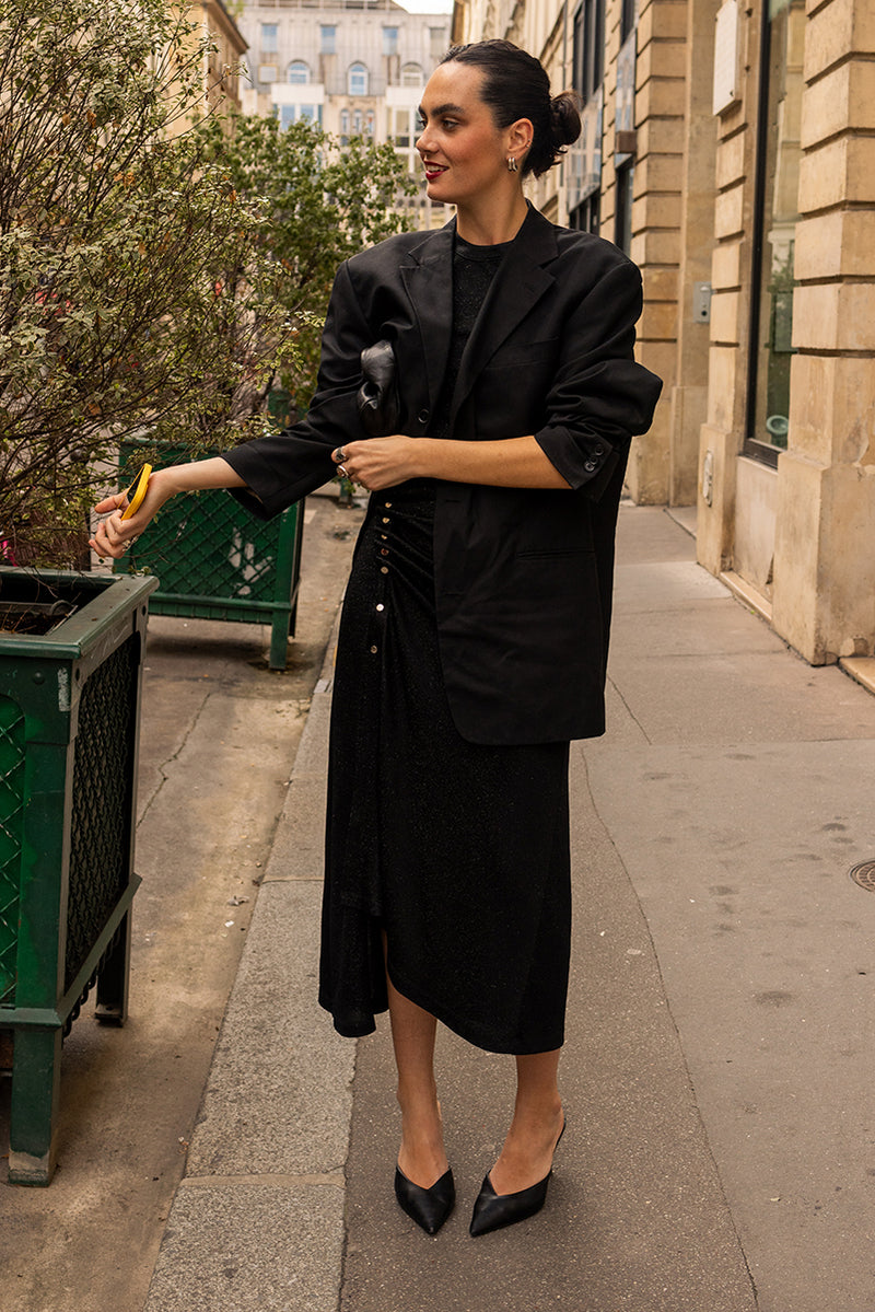 Cosmo Dress - Black Shimmer