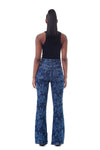 Lazer Denim Iry HW Bootcut Slit - Mid Blue Stone