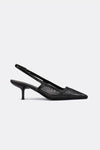Cecilia Mesh Slingback - Black