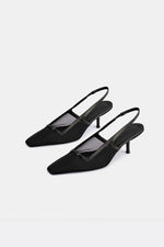 Cecilia Mesh Slingback - Black