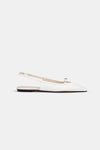 Paulina - White Polished Leather