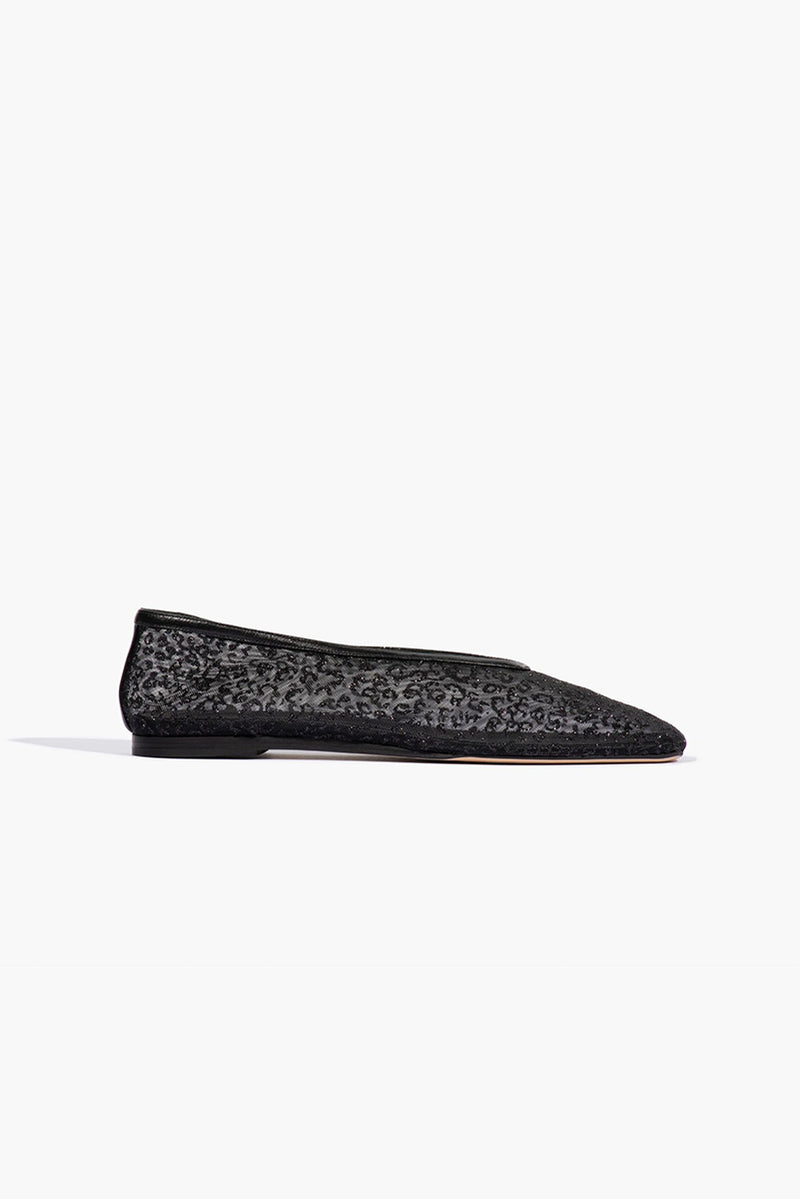 Maison Flat - Black Leopard