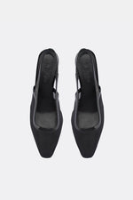 Cecilia Mesh Slingback - Black