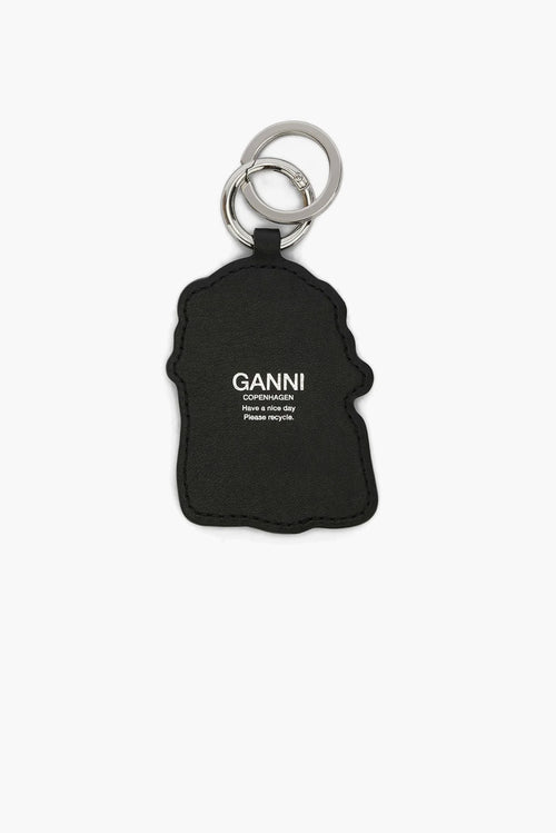 Dog Bow Keyring - Black
