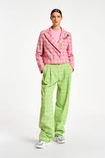 Douglas Pant - Neon Green/Beige