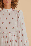 Rose Embroidered Maxi Dress