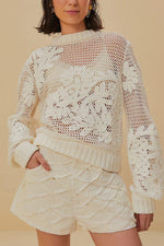 Crochet Shorts - White