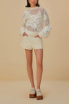 Crochet Shorts - White