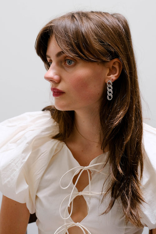 Mini Charlot Earrings - Silver
