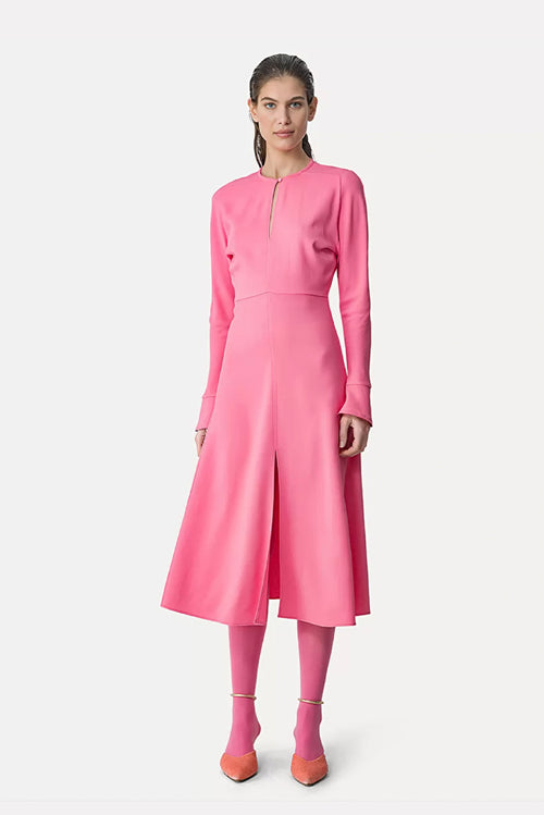 Cady Crepe Midi Dress - Boreal Rose