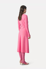 Cady Crepe Midi Dress - Boreal Rose