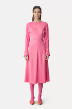 Cady Crepe Midi Dress - Boreal Rose