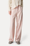 Virgin Wool Harringbone Masculine Pant - Rose