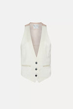 Slub Sartorial Vest - Ivory