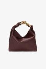 Small Chain Hobo - Burgundy