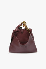 Small Chain Hobo - Burgundy