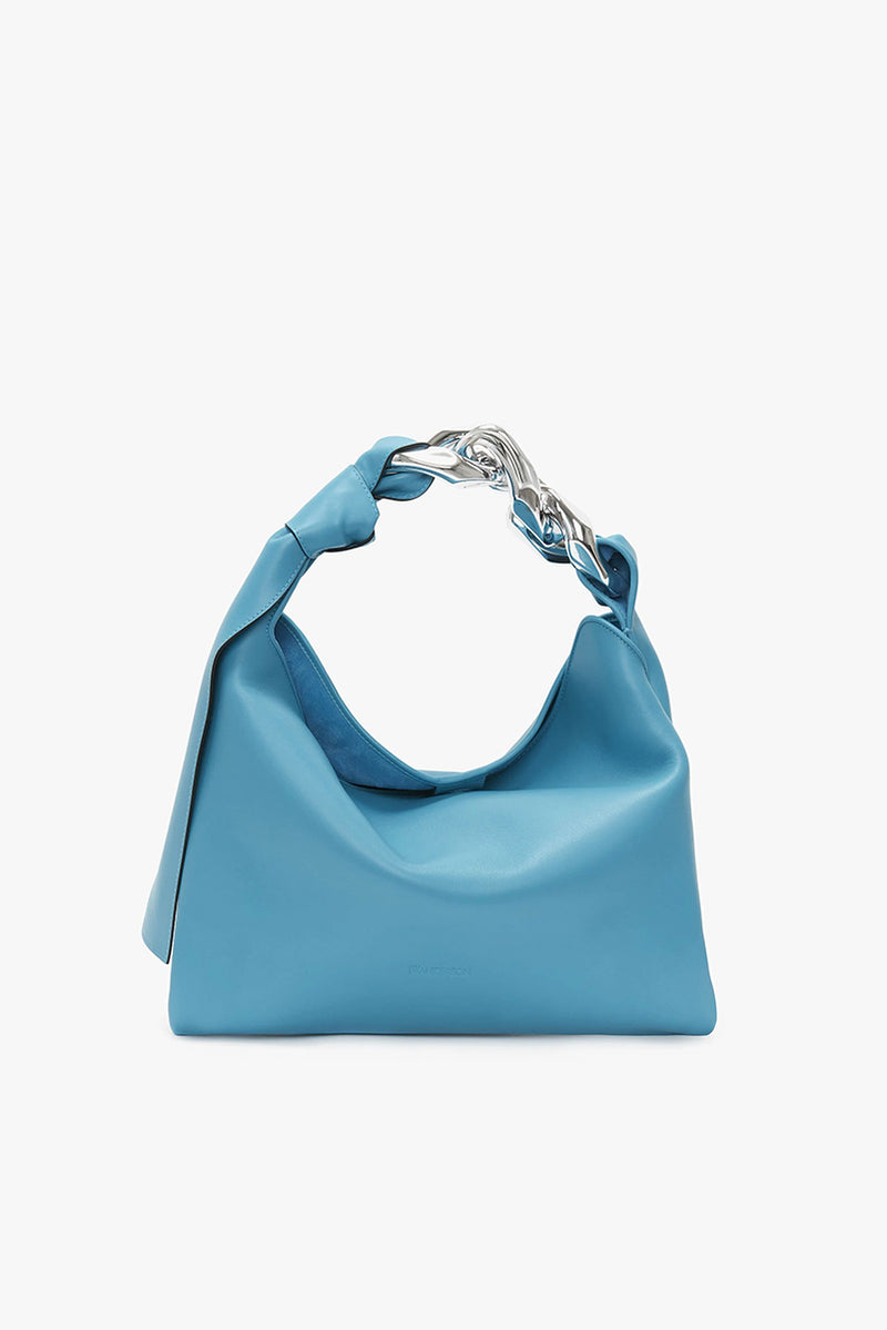 Small Chain Hobo Bag - Turquoise