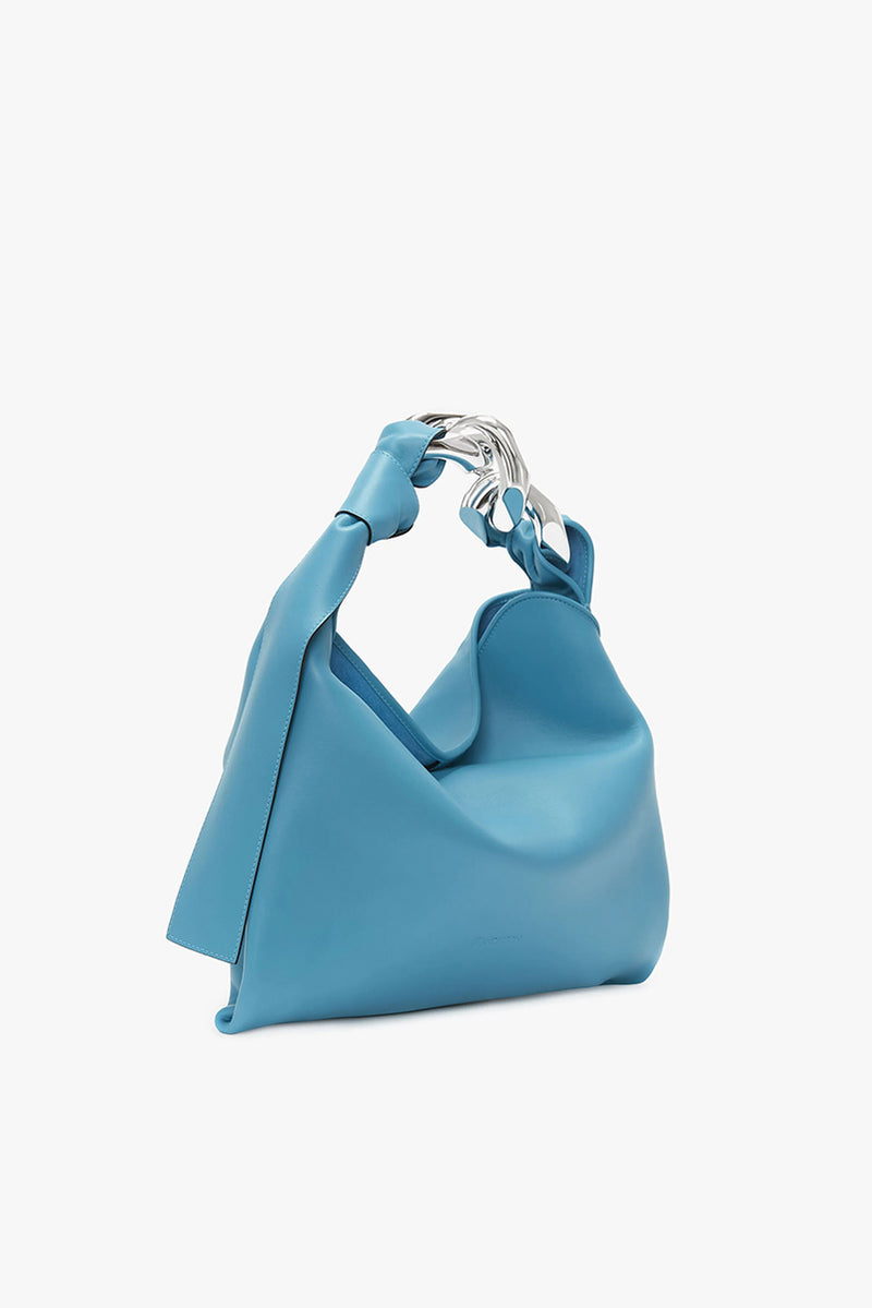 Small Chain Hobo Bag - Turquoise