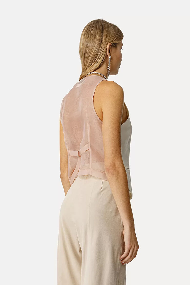 Slub Sartorial Vest - Ivory