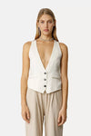 Slub Sartorial Vest - Ivory