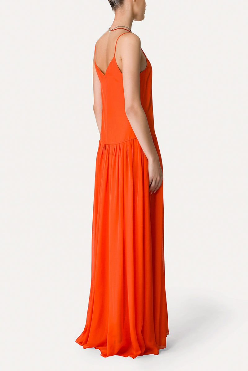 Habotai Silk Dress - Papavero