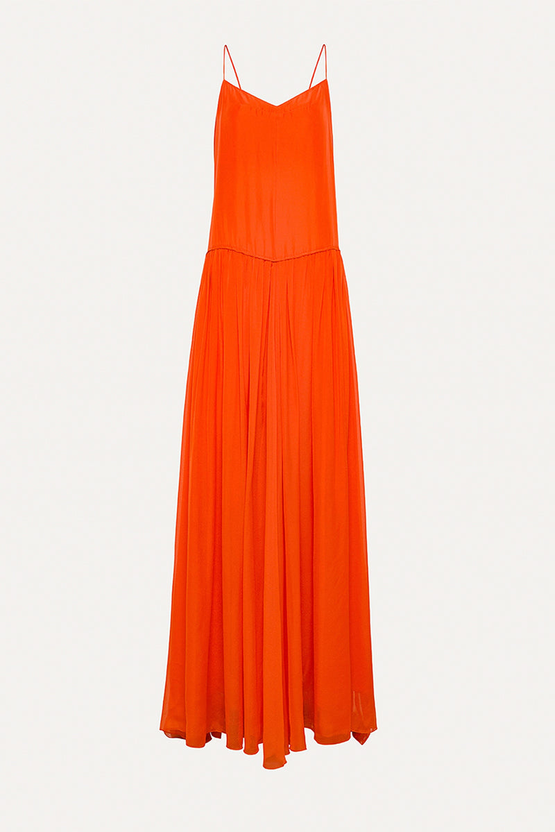 Habotai Silk Dress - Papavero