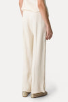 Slubbed Viscose Flared Pants - Orchidea