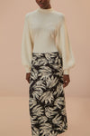 Bossa Banana Low Waisted Maxi Skirt - Black
