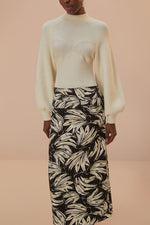 Bossa Banana Low Waisted Maxi Skirt - Black
