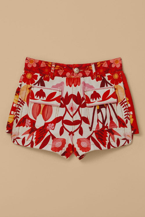 Romantic Orchard Shorts - Off White